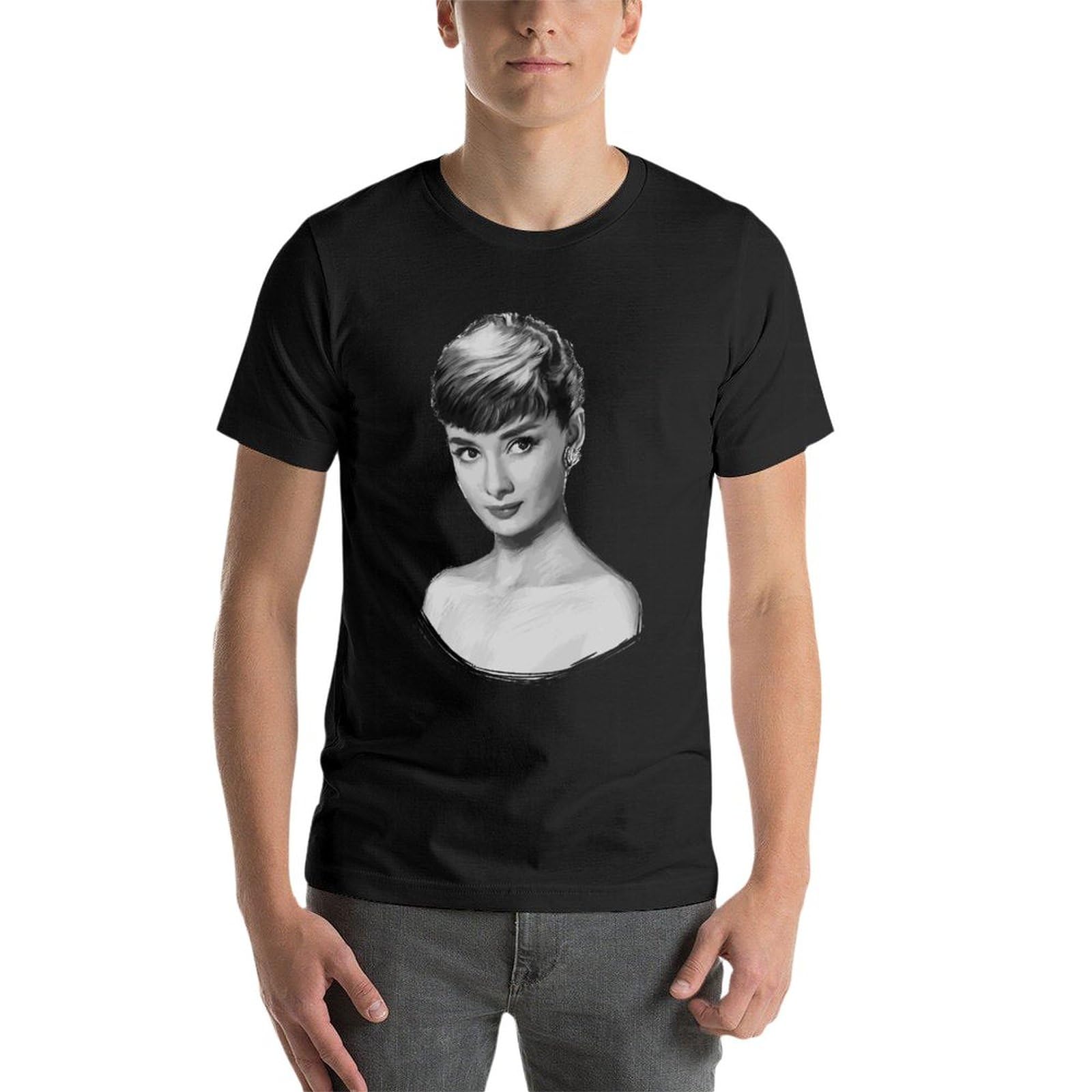 Audrey Hepburn オードリーヘップバーン Tシャツ ブラック L セール】(UN)AUDREY HEPBURN S/S TEE オードリーヘップバーン